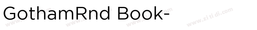 GothamRnd Book字体转换